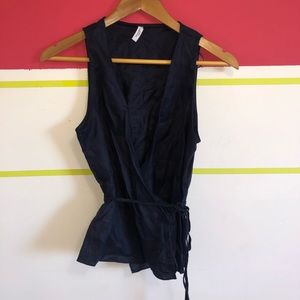 Mango wrap linen top